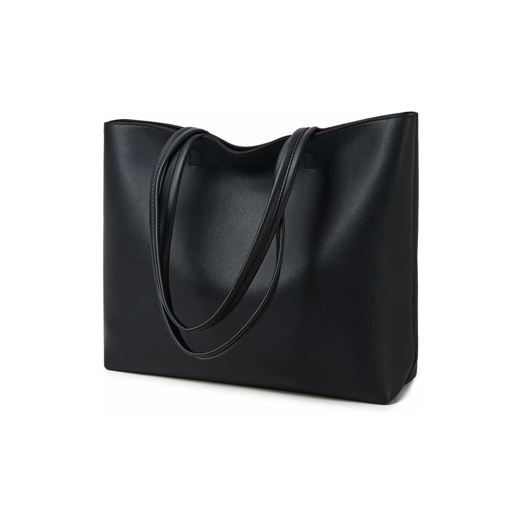 Tote Leather Bag - Black