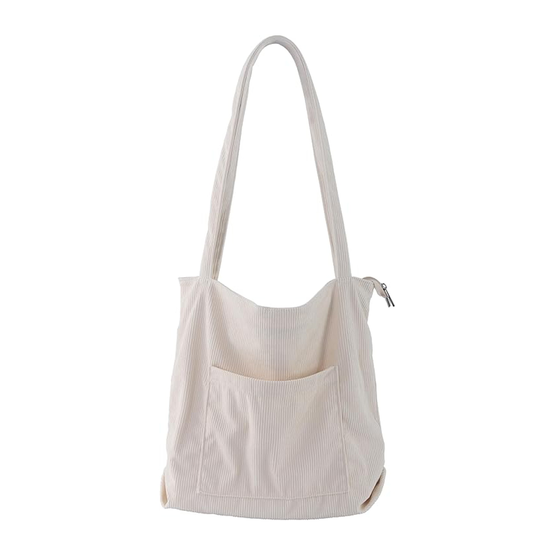 Tote Minimalist Zip Bag - White